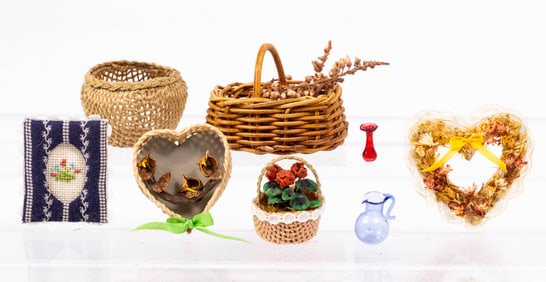 Half Inch Scale or 1:24 Basket & Glass Assortment