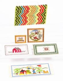 Needlepoint Rugs & Pictures In Half Inch Scale or 1:24 by Nancy Johnston