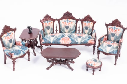 Victorian Living Room Suite - 5 Piece