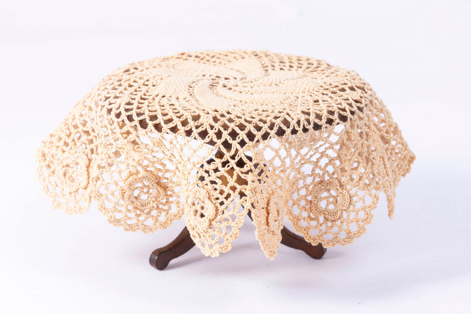 Handmade Lace Table Cloth on Table (1 of 6)