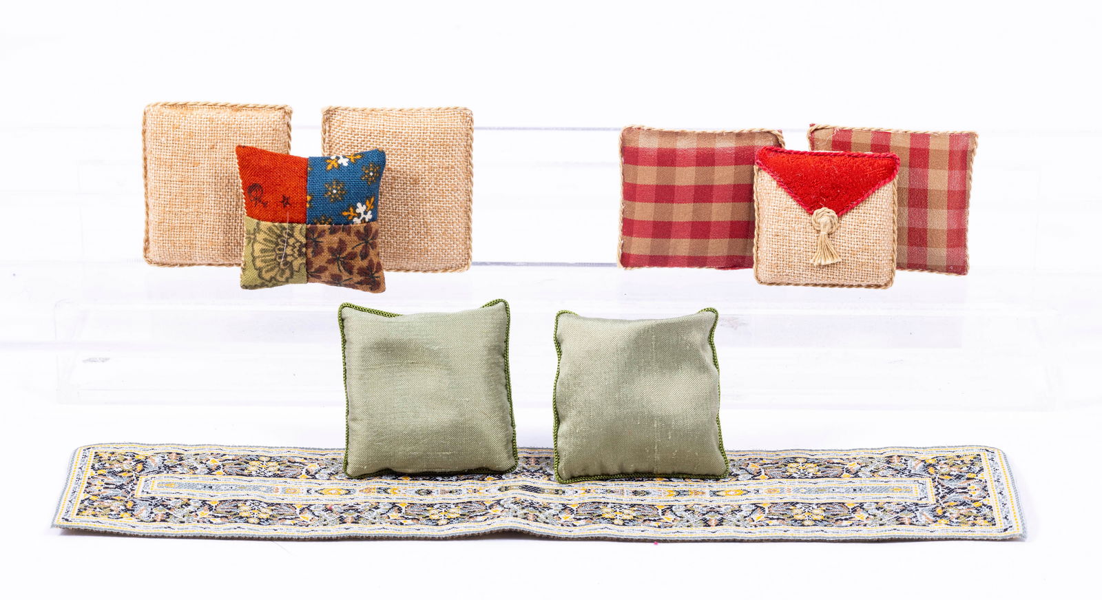 Handmade Assortment of Pillows & Runner (1 of 6)