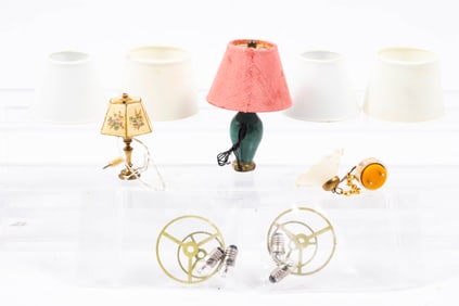 12 Volt Lights & Lamp Shades Lot