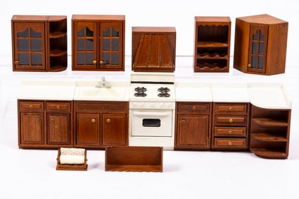 Mary & Ron Vogler 1/2" Scale Kitchen - Upper & Lower Cabinets