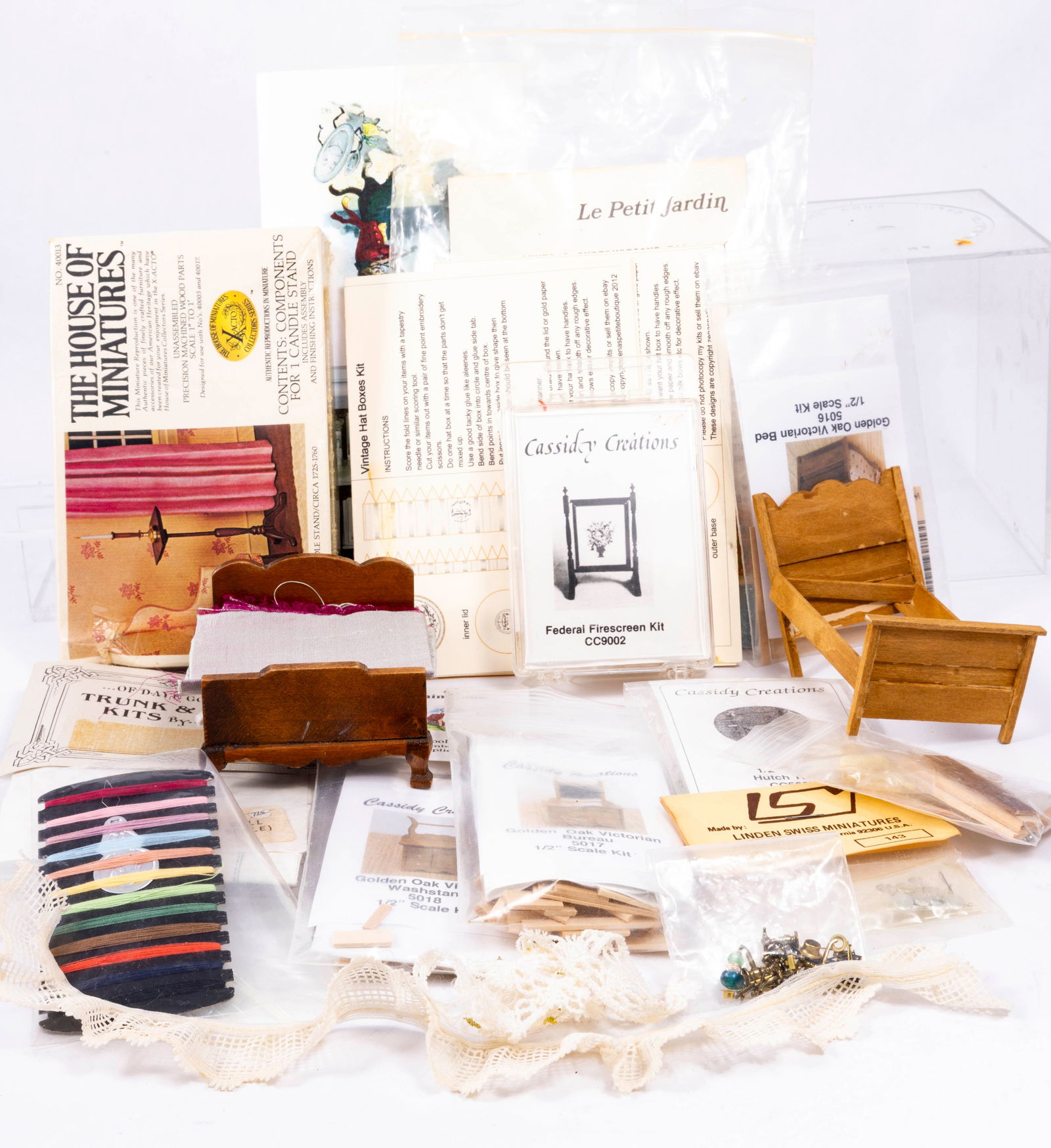 Assortment of Kits with Lace & Sewing Threads (1 of 7)