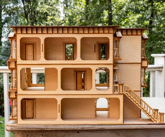 Half Scale Unfinished Dollhouse