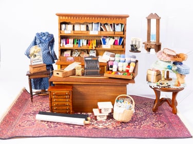 Old Fashioned Sewing Shop Display Fully Decorated by Small Sea Museum