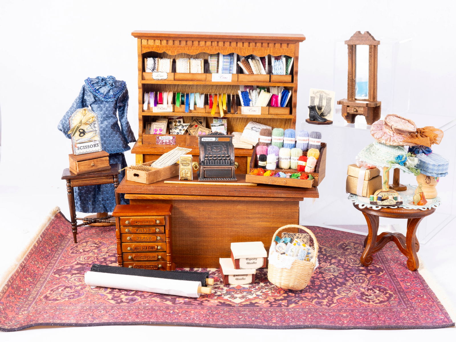 Old Fashioned Sewing Shop Display Fully Decorated by Small Sea Museum (1 of 20)