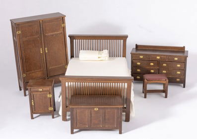 6 Pc. Mission Style Bedroom Set by Bespaq