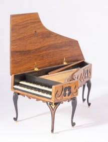 Ralph Partelow Harpsichord with Beautiful Woodworking