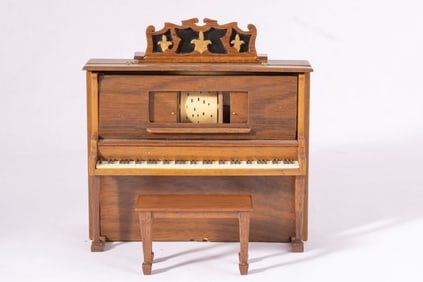 Hand Made Upright Piano & Bench by Ralph Partelow