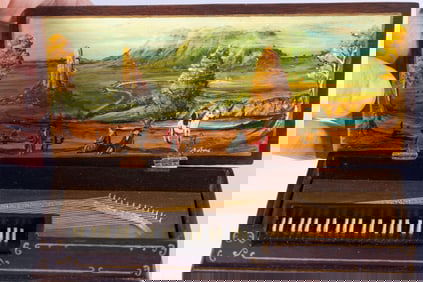 Ralph Partelow Clavichord with Jonathan Partelow Painting