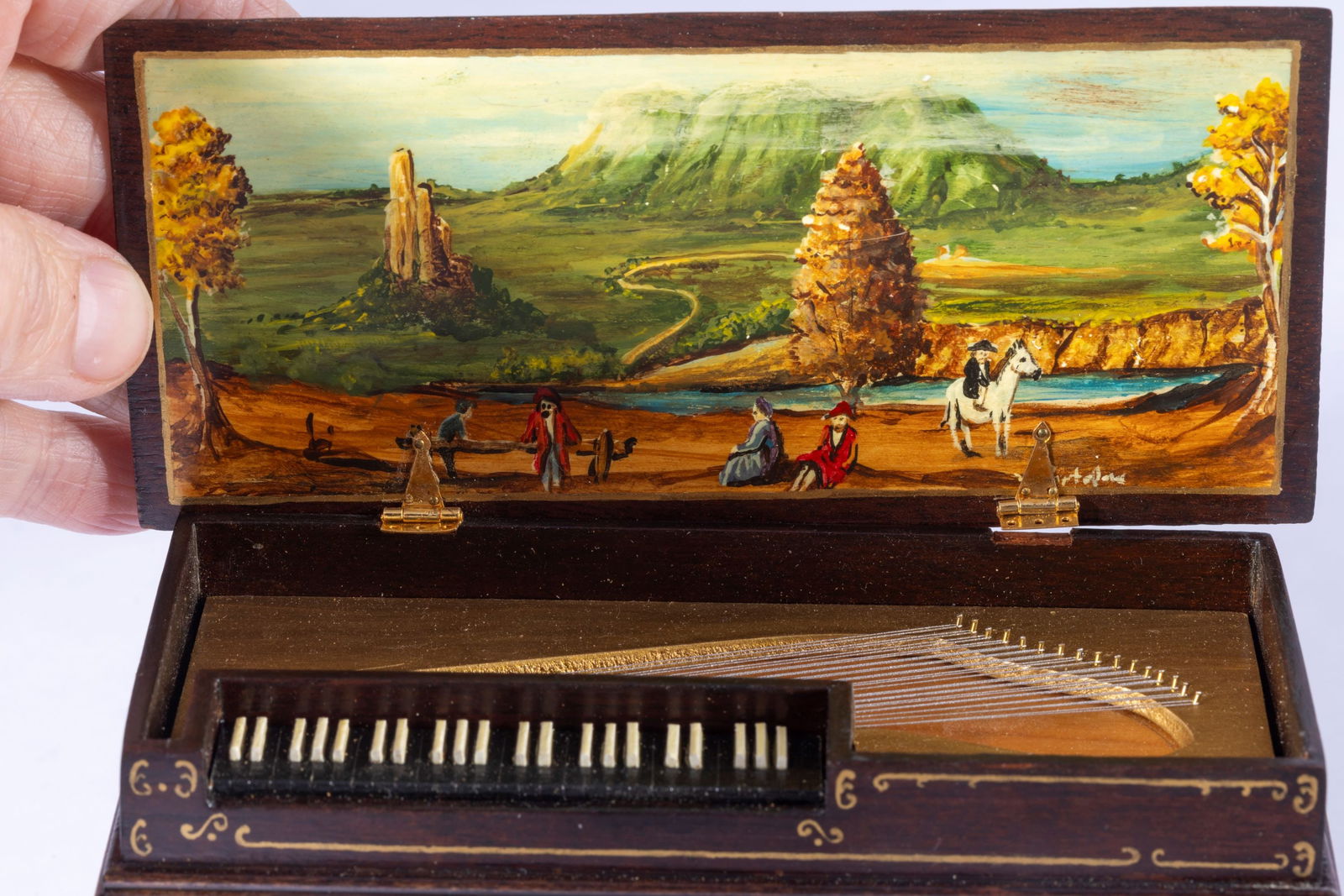 Ralph Partelow Clavichord with Jonathan Partelow Painting (1 of 6)