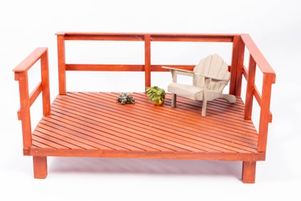 Handmade Wooden Outdoor Deck