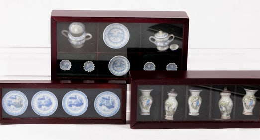 3 Boxed Bespaq Porcelain/China Sets with Vases, Plates & More