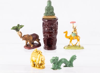 Asian Accessories with Hand Painted Camel Statue