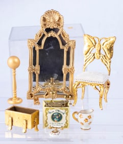 Accessories Accentuated with Gold or Gold Color, Williamson Walton Marble Butterfly Chair & More