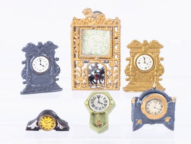 Is That The Time? Six Assorted Clocks, One is an Antique