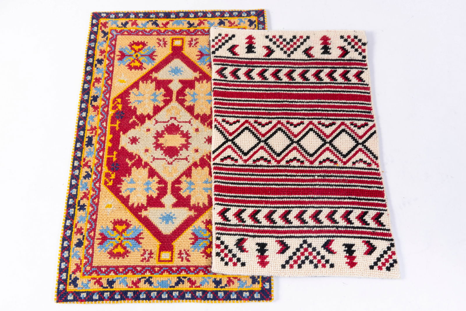 Two Southwestern Needlepoint Rugs (1 of 6)