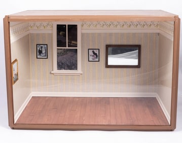 Decorated Roombox with Pictures & Window