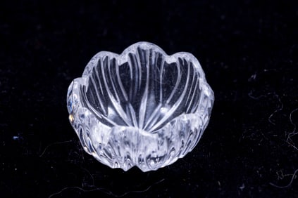 Jim Irish Wavy Cut Crystal Bowl