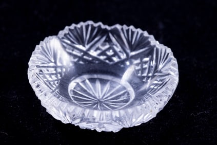 Jim Irish Patterned Cut Crystal Bowl