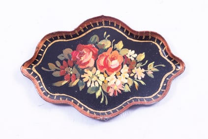 Natasha Painted Rose Tray