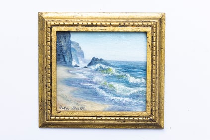 Barbara Stanton Painting of Rough Coast