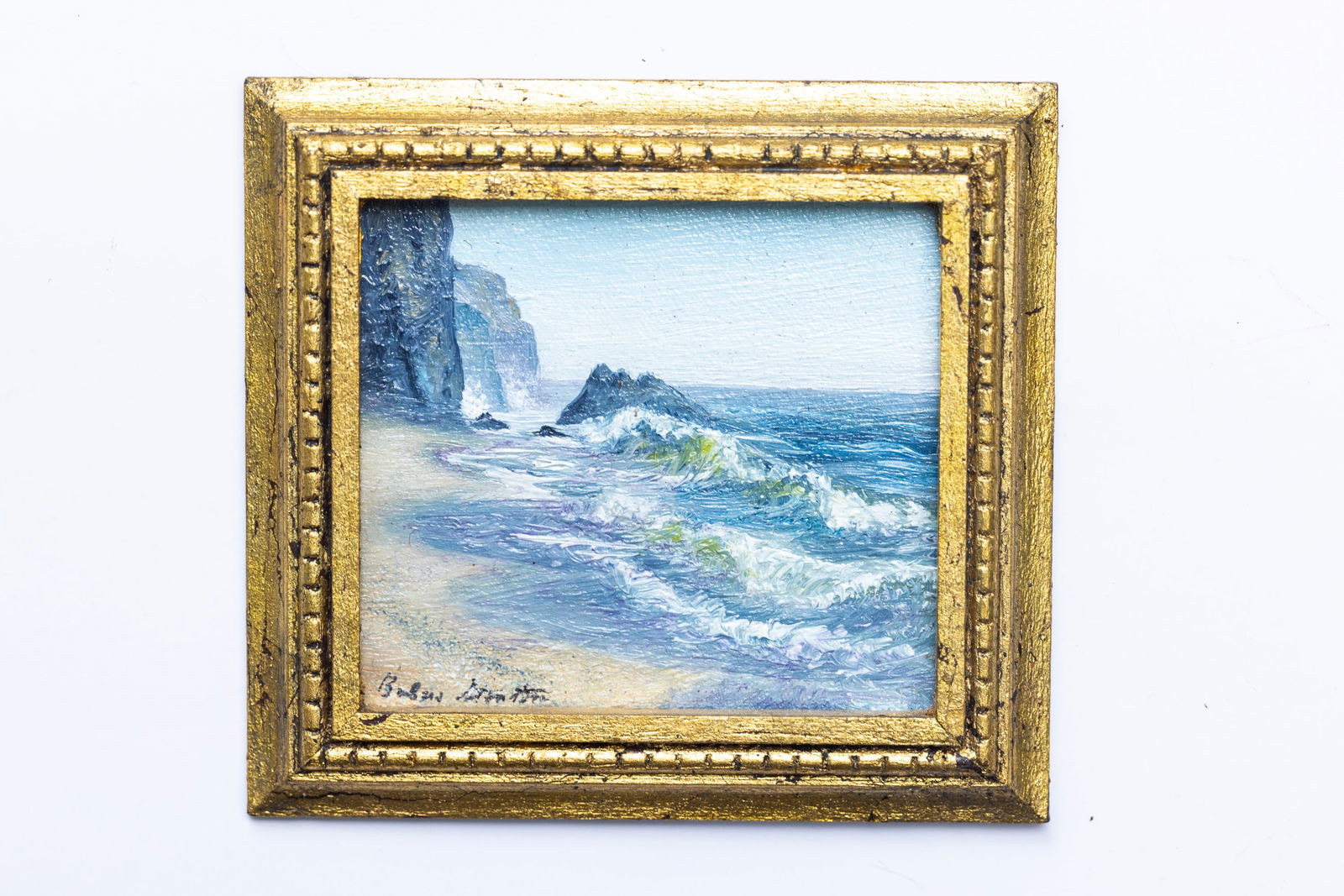 Barbara Stanton Painting of Rough Coast (1 of 1)