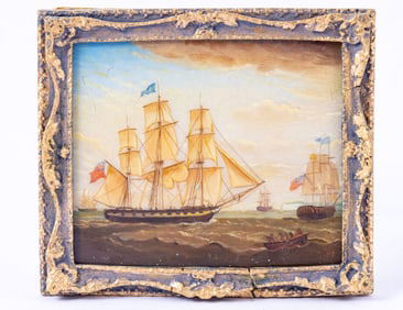 Paul Saltarelli - The Frigate "Medina", off the Coast of Dover