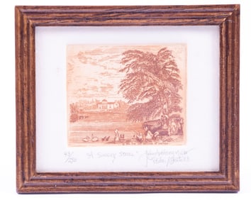 John Anthony Miller - "A Sunday Stroll" #43 of 250 Print