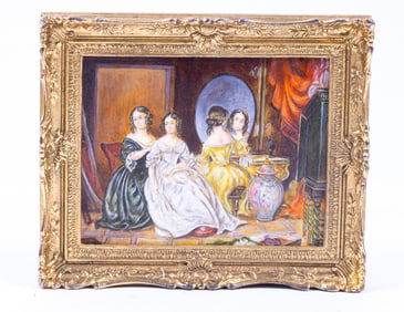 Christopher Whitford Painting of Victorian Interior School