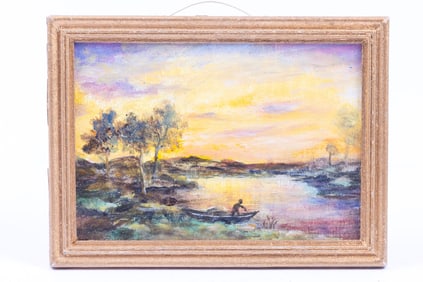 Josephine Meyer Painting - Evening Landscape a la Corot