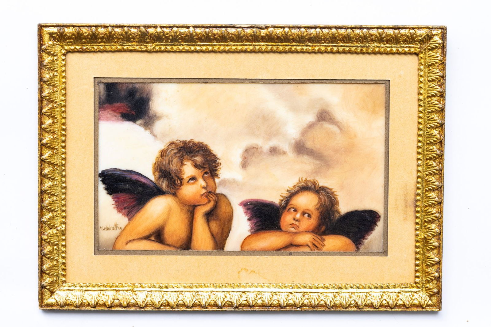Melissa Wolcott Painting of Cherubs or Angels (1 of 2)