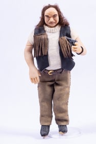 Hand Sculpted Doll of Tough Guy With Gun