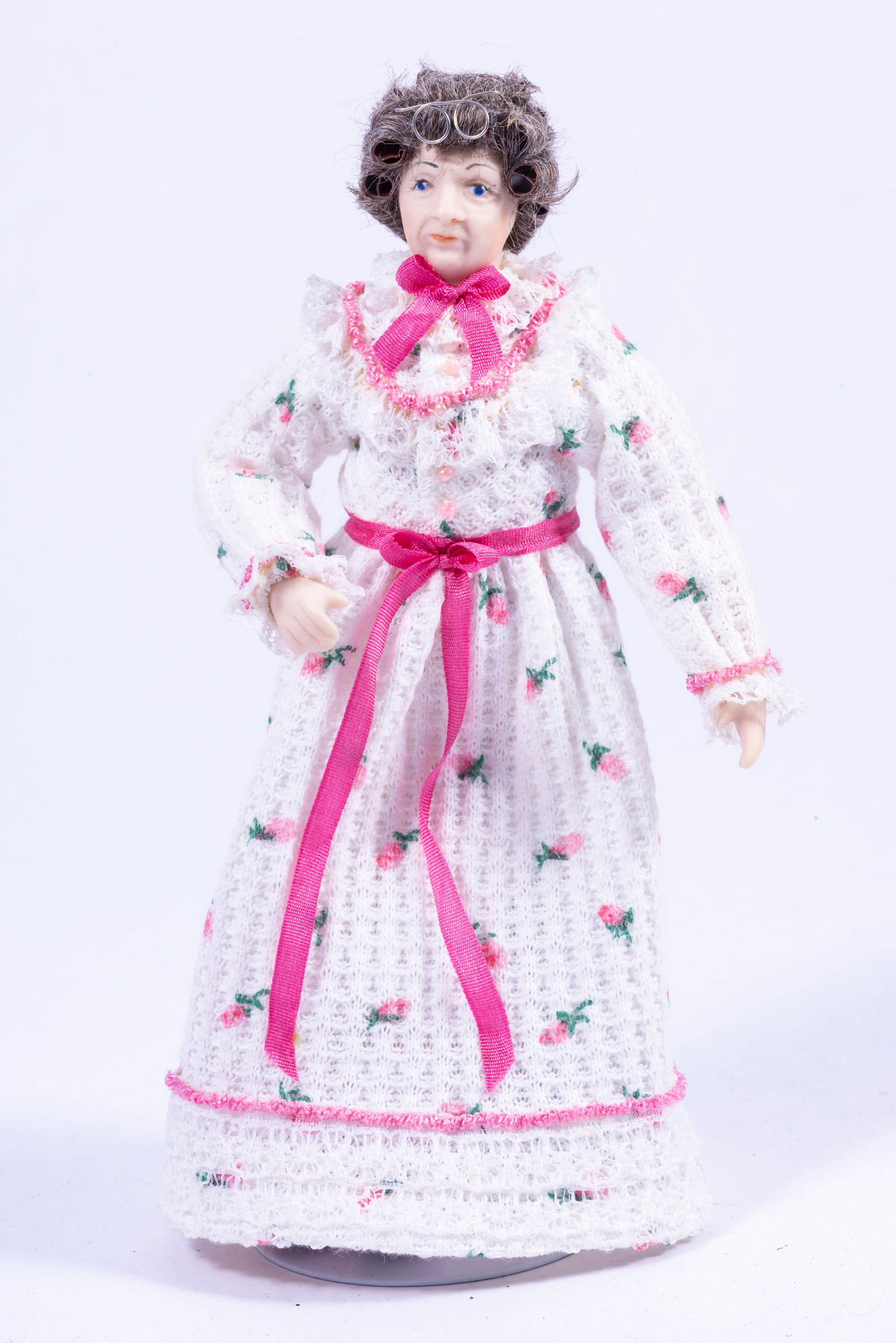 Hand Made Womann Doll in Nightgown (1 of 4)