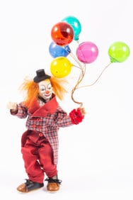 Heidi Ot Clown Holding Balloons