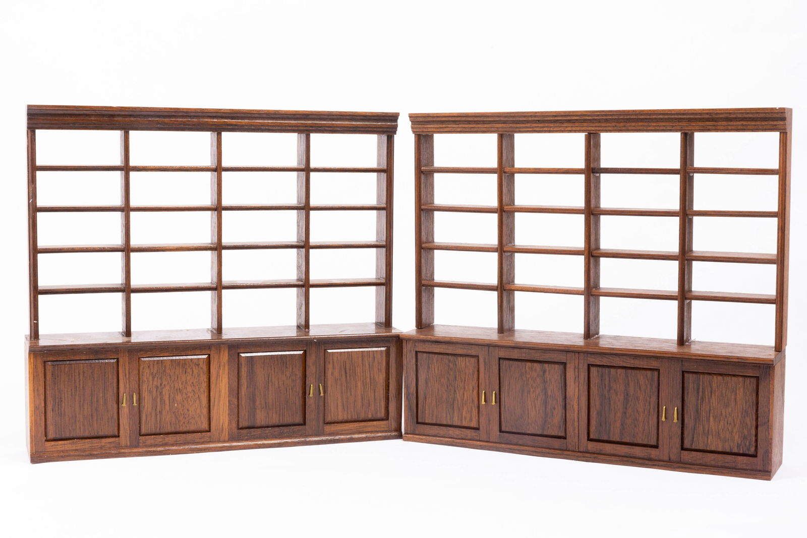 Two Chestnut Hill Studios Vintage Large Open Shelving with Lower Cabinets (1 of 6)