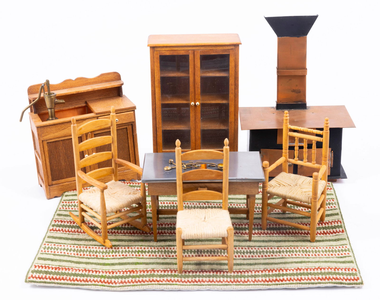 Vtg Country Kitchen with Reevesline Copper Stove & Morley & Rouleau Furniture (1 of 8)