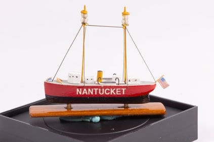 Nantucket Boat On Wooden Display
