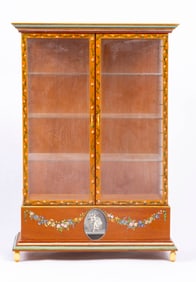 Le Chateau Interior & Judy Beals Painted Cabinet - Lights Up