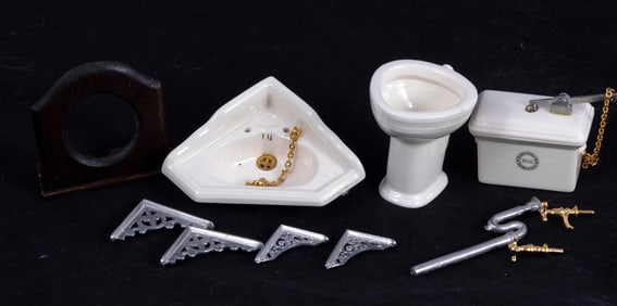 Stokesay Ware English Bathroom Set