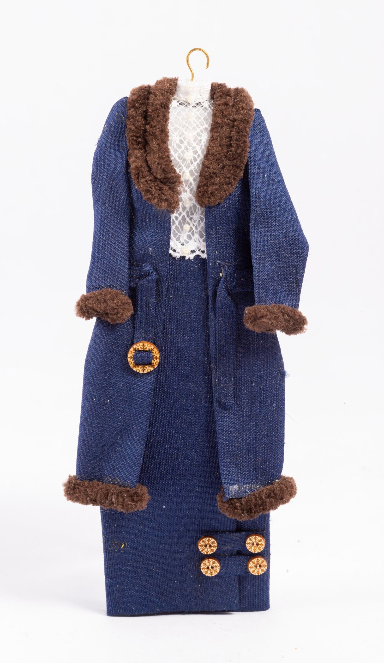 Woman's Blue Coat & Dress by Joyce Bernard: Well made woman's blue coat and dress by Joyce Bernard. So nicely made and elegant looking.