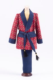 Gentleman's Silk Robe On Mannequin by Lori Ann Potts