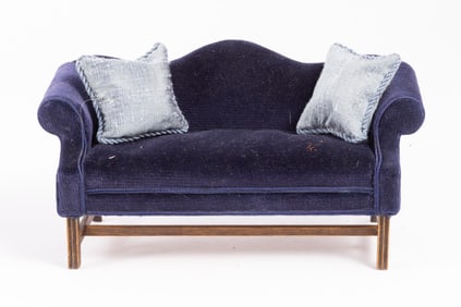 Nellie Belt Blue Sofa with Cushions
