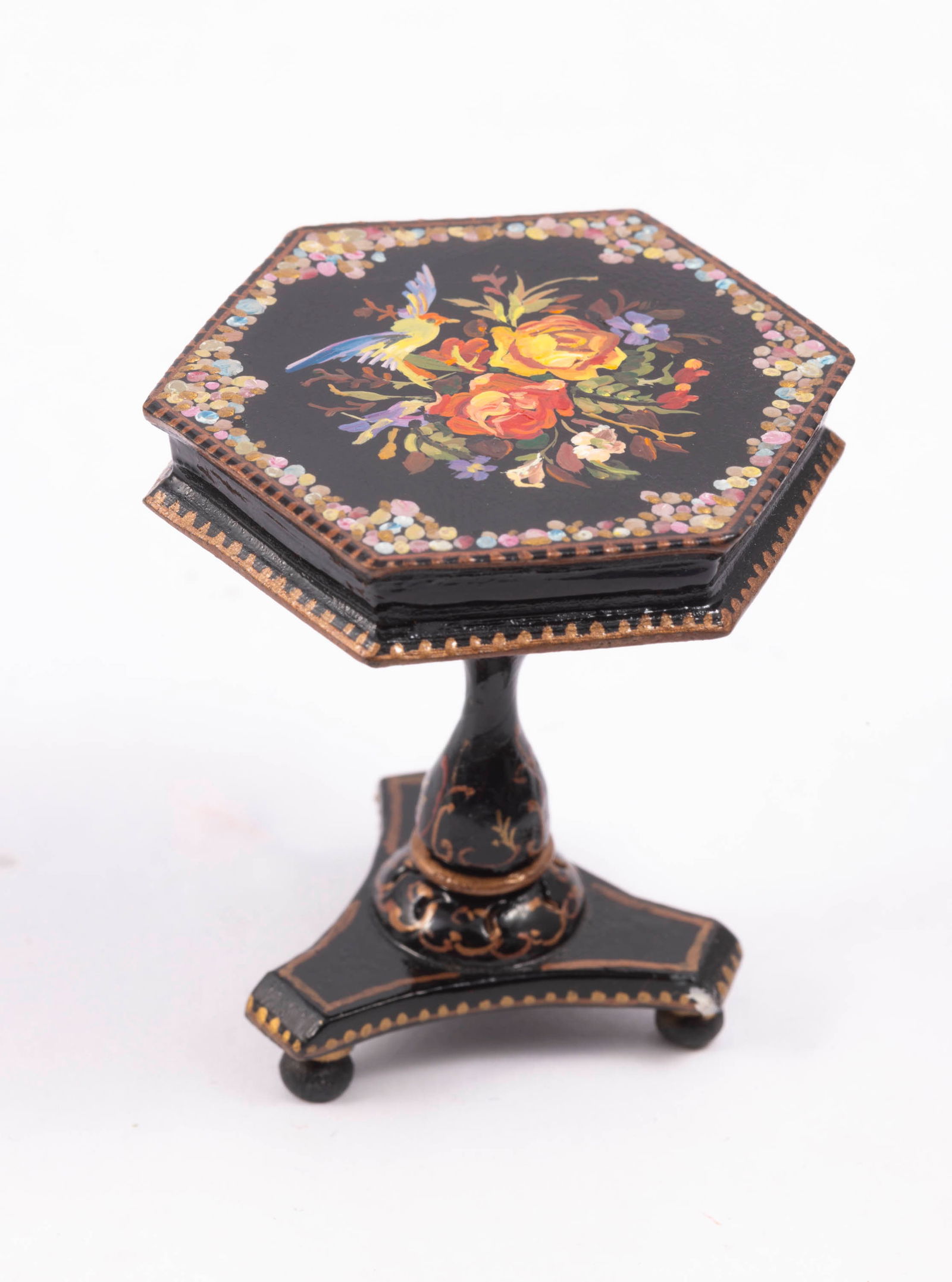 Natasha Hand Painted Hexagonal Table (1 of 4)