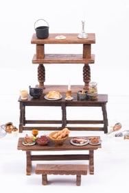 Half Scale Tudor Kitchen Foods & Furniture