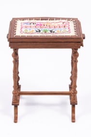 Taller Targioni Needlework Sampler On Stand