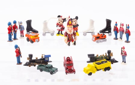 Hand Painted Assortment of Metal Toys 15+