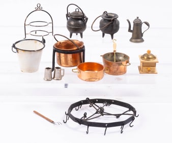 Copper & Black Metal Kitchen Pieces