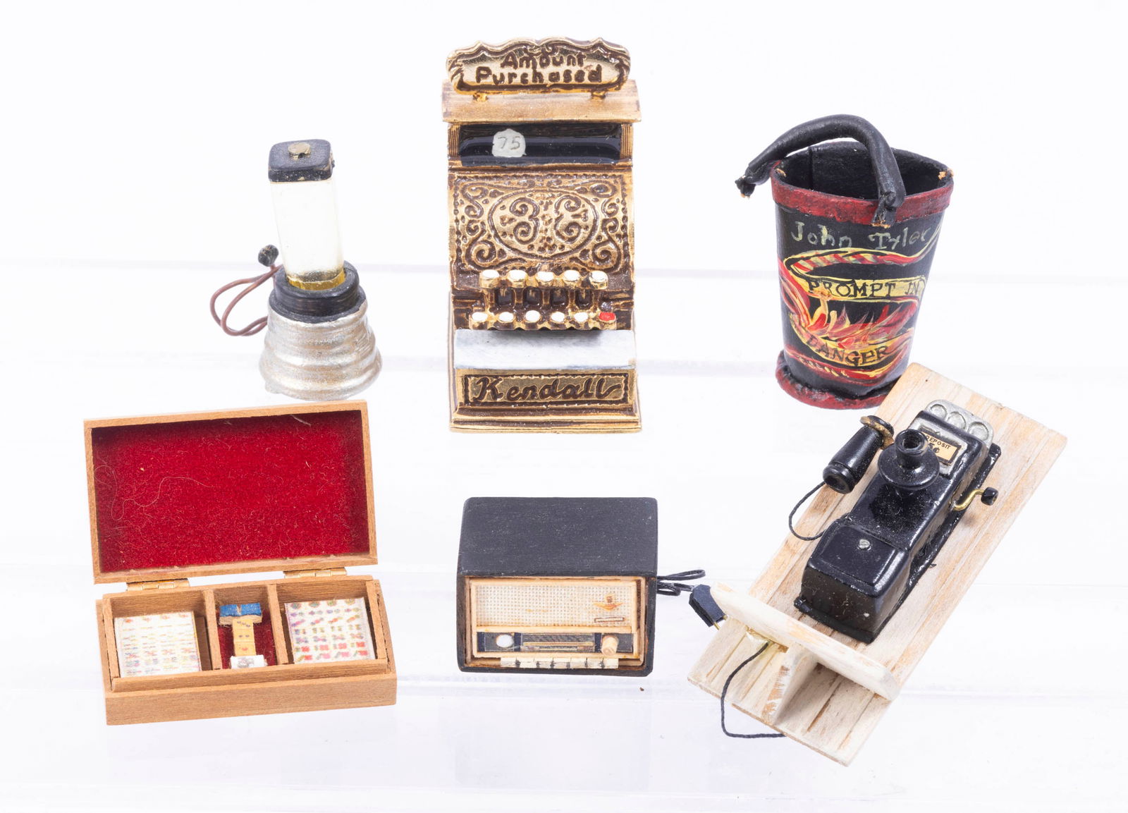 Handmade Artisan Unique Pieces with Painted Fire Bucket, Mahjong board & Working Coffee Grinder (1 of 6)